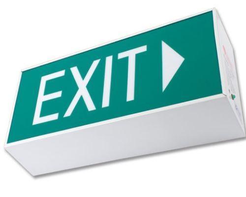 Maxspid EXIT/Emergency Surface / Single / No Arrow Maxspid 1W LED box Emergency Exit Light Boxster BLS(Surface Type)
