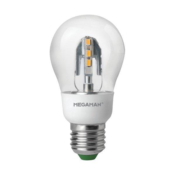 MEGAMAN LED Bulb 2800K MEGAMAN LG4105.5CS-E27 Clear 5.5W Classic Design LED Light Bulb for Room