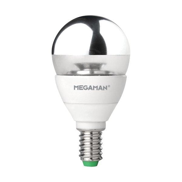 MEGAMAN LED Bulb 2800K MEGAMAN Lighting LS0505D LED Crown Silver 5W Dim E14