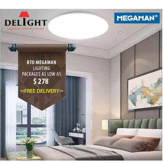 HDB BTO MEGAMAN Lighting Packages - DelightLighting