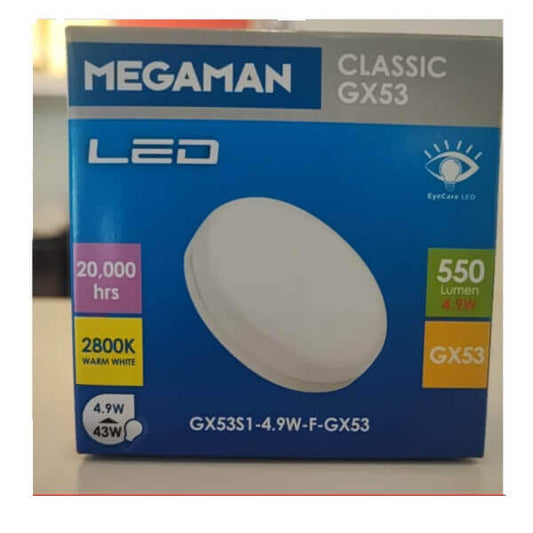 Megaman GX53S1-4.9W-F-GX53-2800K LED Classic Bulb x60Pcs - DelightLighting