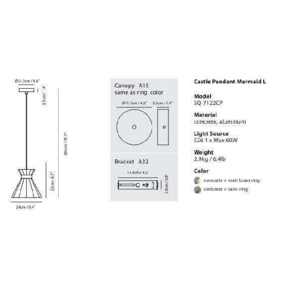 [USA] Seed Design Castle Pendant Lamp