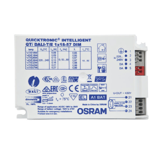 P5 Ballast /Drivers OSRAM Quicktronic QTi DALI-T/E 1x18…57 Dimmable Ballast