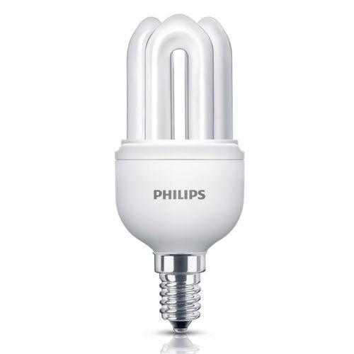 PHILIPS Light Bulb 8W / E14 / WW PHILIPS Genie Fluorescent Tubular Bulb x48PCs