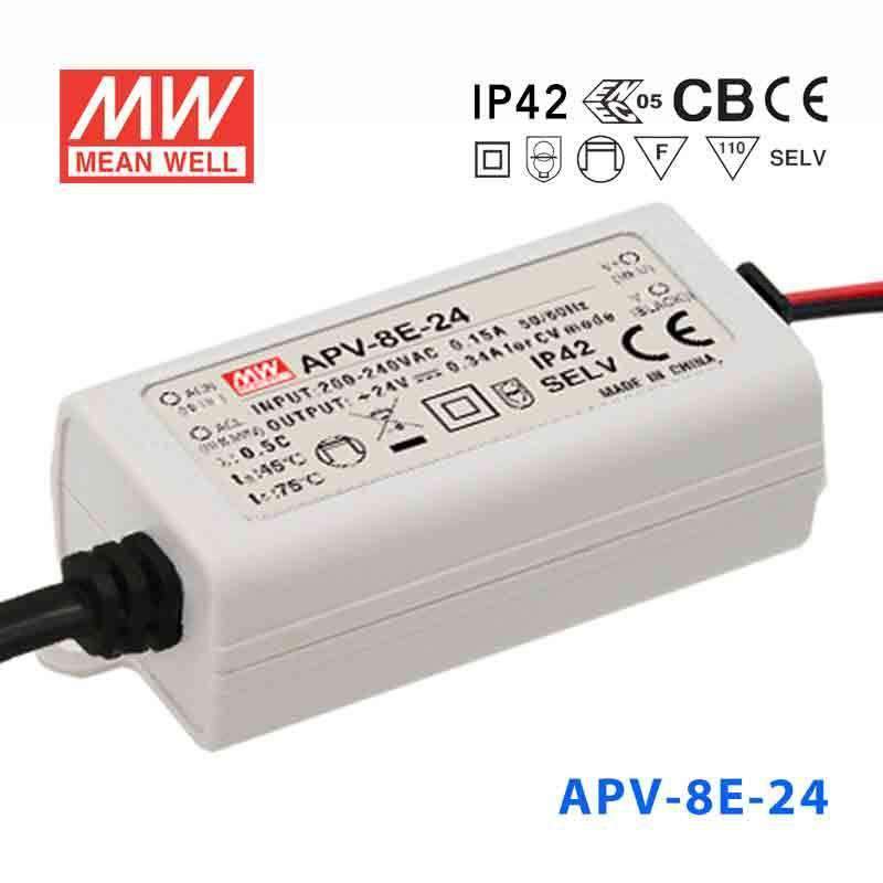 S7 Ballast /Drivers 8W / (180~264)V / 5V MEANWELL APV Series Constant Voltage Power Supply