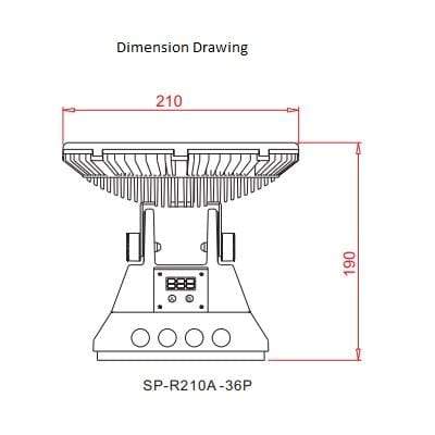 T1 Fixture [China] Circular Waterproof LED Spot Light-R180A/210A Series/IP65/ETL/CE