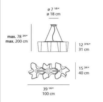 Y1 Home Decore [USA] Artemide Gerhard Reichert, Michele De Lucchi Logico Triple Linear Suspension Light