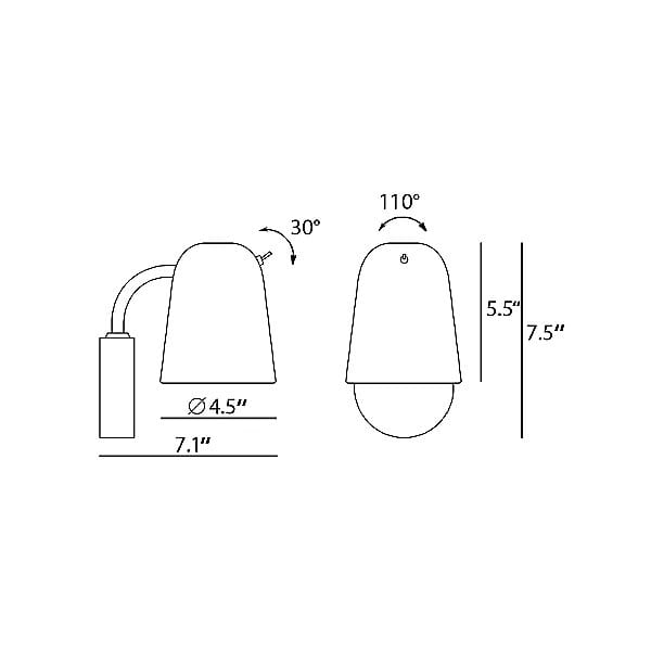 Y1 Home Decore [USA] Seed Design Dobi Wall Sconce
