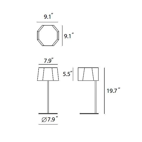 Y1 Home Decore [USA] Seed Design Zhe Table Lamp