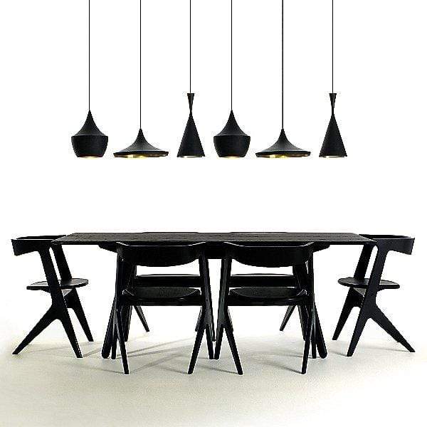 Y1 Home Decore [USA] Tom Dixon Beat Fat Pendant Shade by Tom Dixon (Black)-OPEN BOX RETURN