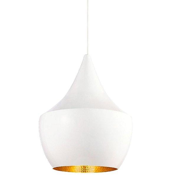 Y1 Home Decore [USA] Tom Dixon Beat Fat Pendant Shade by Tom Dixon (White)-OPEN BOX RETURN