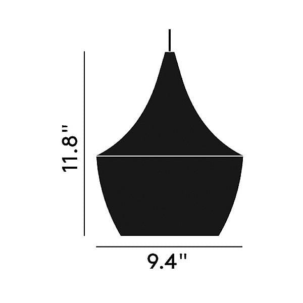 Y1 Home Decore [USA] Tom Dixon Beat Fat Pendant Shade by Tom Dixon (White)-OPEN BOX RETURN