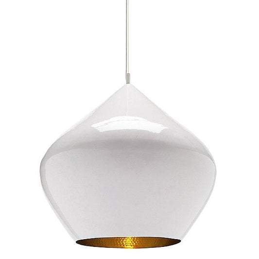 Y1 Home Decore [USA] Tom Dixon Beat Stout Pendant Shade by Tom Dixon(White)-OPEN BOX RETURN