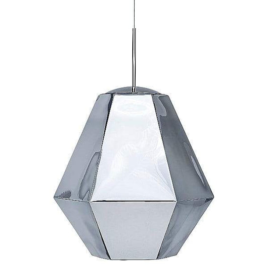 Y1 Home Decore [USA] Tom Dixon Cut Tall Pendant by Tom Dixon (Chrome) - OPEN BOX RETURN