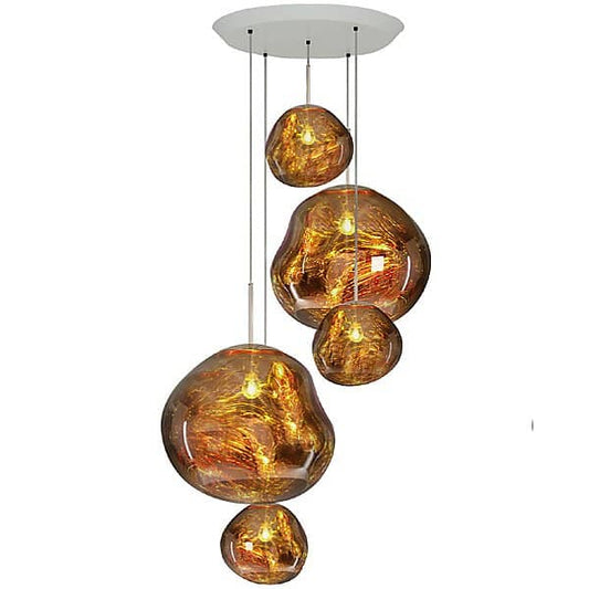y1 Home Decore [USA] Tom Dixon Melt Large Round Multi-Light Pendant Light