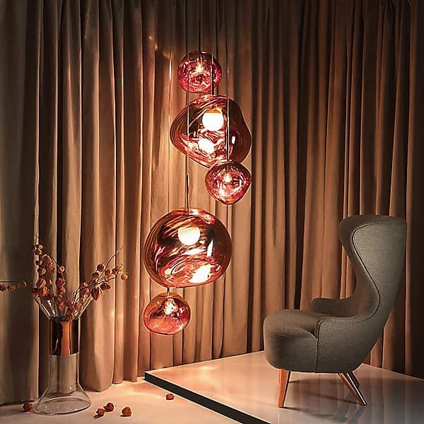 y1 Home Decore [USA] Tom Dixon Melt Large Round Multi-Light Pendant Light